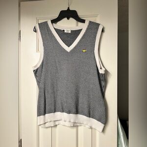 Vintage Bobby Jones Cotton Cashmere Blend Golf Vest- Augusta Masters